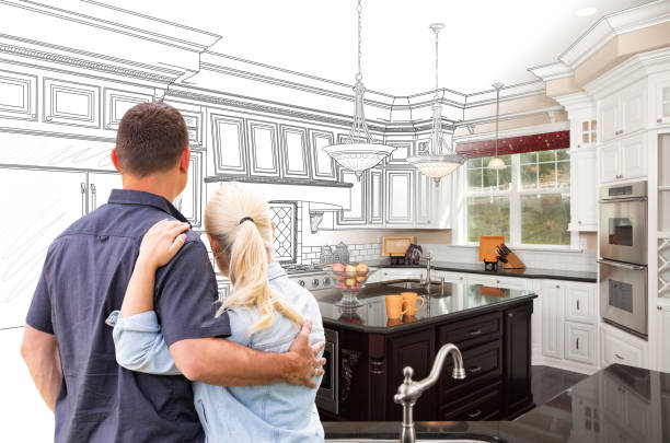 Professional Cabinet Installation technician working in Trenton, OH
